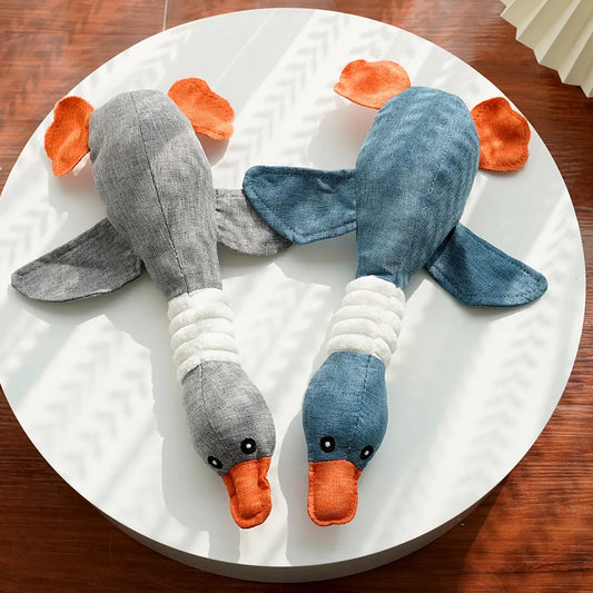 Squeaky Goose Chew Toy